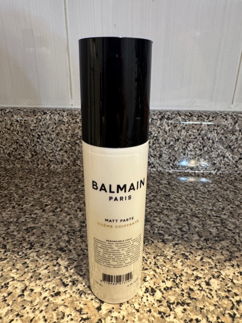 Balmain Paris Matt Paste - Cream Bottle with Black Cap